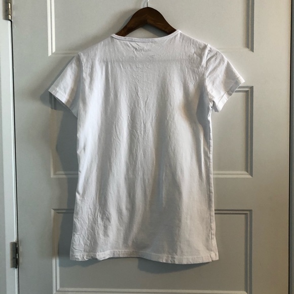 RaphaelU Uniform Top - White T-Shirt Size M - Picture 3 of 3